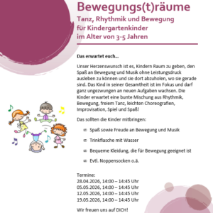 Bewegungs(T)räume: Kinder 3 – 5 Jahre