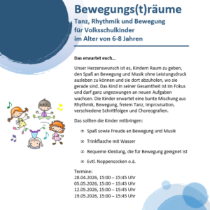 Bewegungs(T)räume: Kinder 6 – 8 Jahre