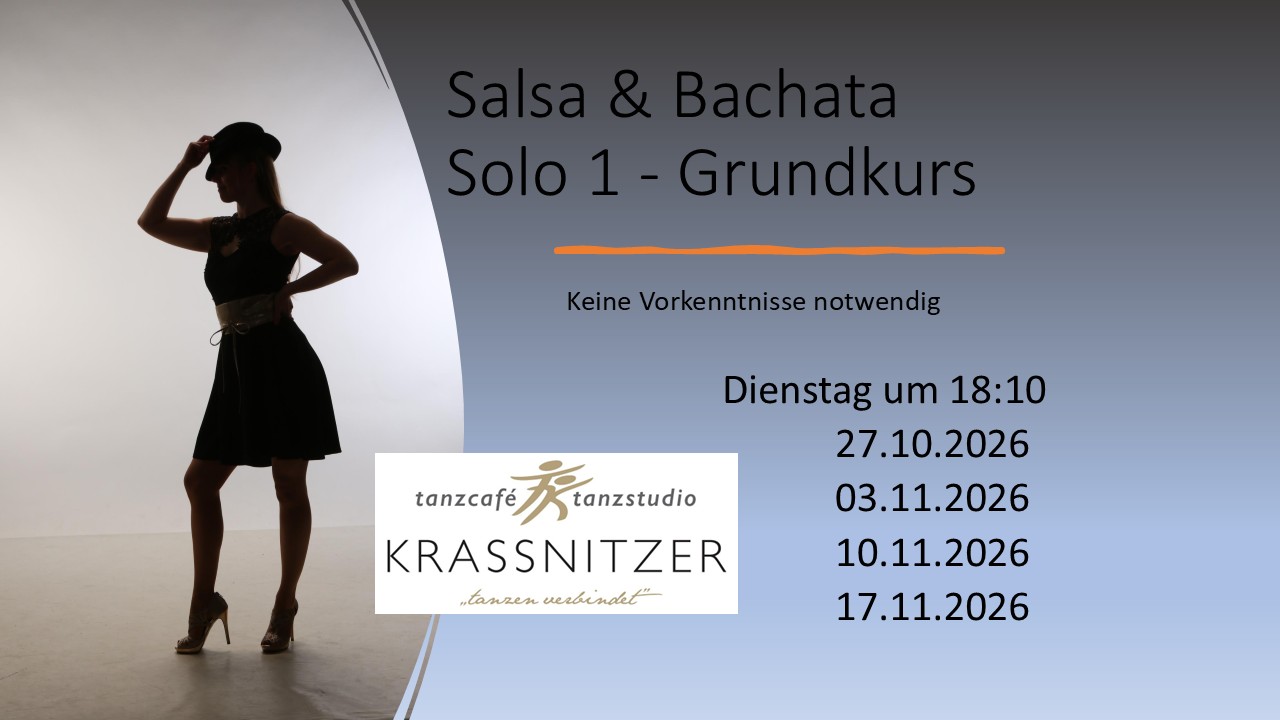 Salsa u. Bachata Solo Kurs 1: Anfänger