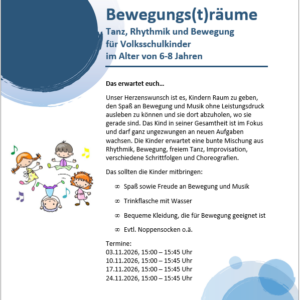 Bewegungs(T)räume: Kinder 6 – 8 Jahre